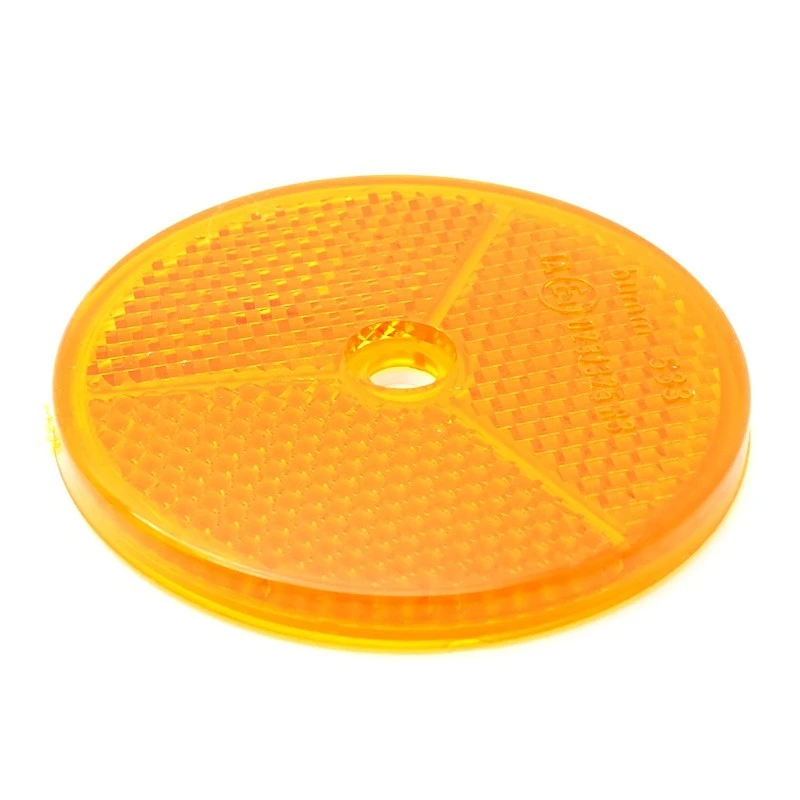 2 Catadioptres Ronds Orange 80 Mm 2 2 Catadioptres Ronds Orange 80 Mm – Image 2