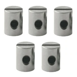 Elvedes 5 Serres-cable 5x7 Mm Chromé Pour Frein Vélo