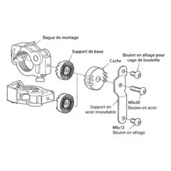 Accessoire Support Minoura BH-100 Pour Porte Bidon Vélo -Mon Univers Velo Magasin accessoire support minoura bh 100 pour porte bidon velo 3