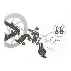 Hebie Adaptateur Frein à Disque Pour Béquille Latérale -Mon Univers Velo Magasin adaptateur frein a disque pour bequille laterale 2