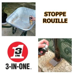 Aérosol Stoppe Rouille 3en1 250ml -Mon Univers Velo Magasin aerosol stoppe rouille 3en1 250ml 2