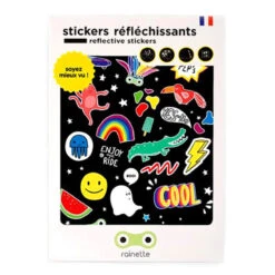 Autocollant Réfléchissant Pour Cycliste Design Ludique