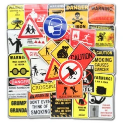 Autocollants Avertissement De DANGER Pour Personnalisation Vélo -Mon Univers Velo Magasin autocollants avertissement de danger pour personnalisation velo 3