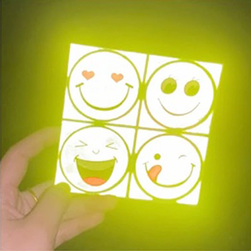 Autocollants Réfléchissants Mignon Souriant Pour Vélo Enfant 4 Autocollants Réfléchissants Mignon Souriant Pour Vélo Enfant – Image 4