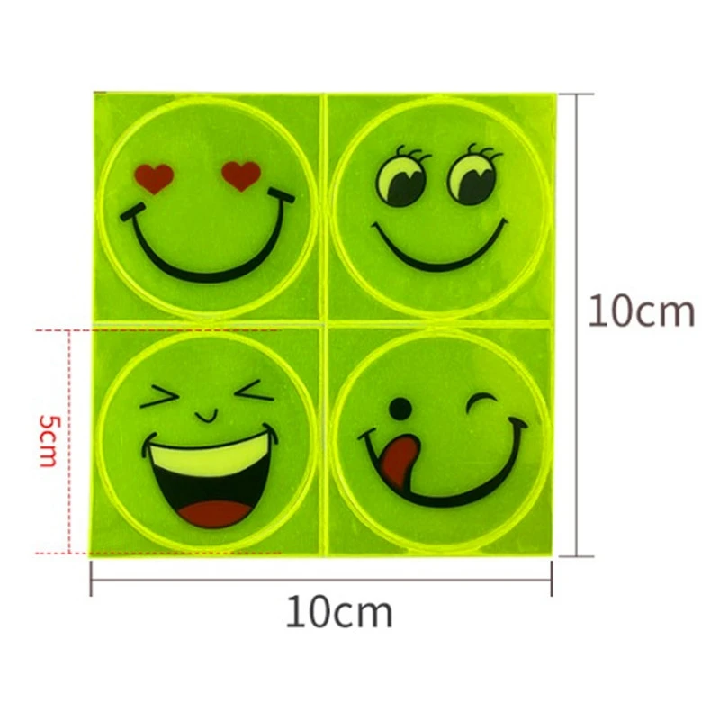 Autocollants Réfléchissants Mignon Souriant Pour Vélo Enfant 5 Autocollants Réfléchissants Mignon Souriant Pour Vélo Enfant – Image 5