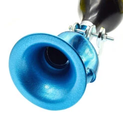 Avertisseur Sonore De Vélo Poire En Forme De Trompette - Bleu Martelé -Mon Univers Velo Magasin avertisseur sonore de velo poire en forme de trompette bleu martele 2