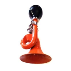 Avertisseur Sonore Trompette Pour Vélo - Orange -Mon Univers Velo Magasin avertisseur sonore trompette pour velo orange 2