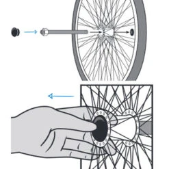 Axes De Roue Pour Remorque Vélo Y-Frame Carry Freedom -Mon Univers Velo Magasin axes de roue pour remorque velo y frame carry freedom 2