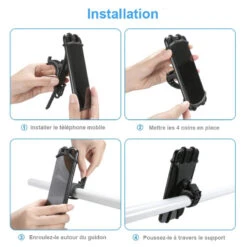 Base Caoutchouc Universel Smartphone Sur Guidon De Vélo -Mon Univers Velo Magasin base caoutchouc universel smartphone sur guidon de velo 2