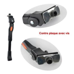 Béquille Réglable Aluminium Pour Vélo -Mon Univers Velo Magasin bequille reglable aluminium pour velo 5