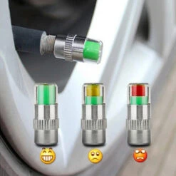 Bouchon Valve Pneu Voiture Argent 2.4 Bar Pression -Mon Univers Velo Magasin bouchon valve pneu voiture argent 24 bar pression 1 3