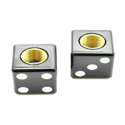 Bouchons De Valve Dés - Noir - Par 4 -Mon Univers Velo Magasin bouchons de valve des noir par 4 2