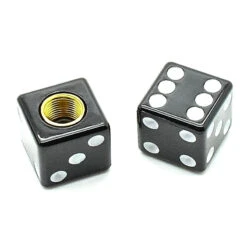 Bouchons De Valve Dés - Noir - Par 4 -Mon Univers Velo Magasin bouchons de valve des noir par 4 3