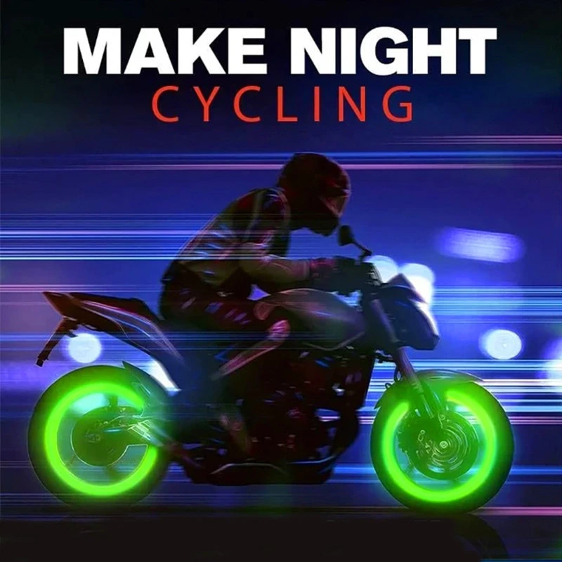 Bouchons De Valve Fluorescents Lumineux - Par 4 6 Bouchons De Valve Fluorescents Lumineux - Par 4 – Image 6