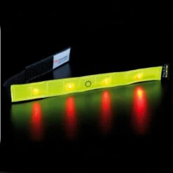 Brassard De Sécurité Avec LEDs Clignotant Pour Vélo Ou Jogging -Mon Univers Velo Magasin brassard de securite avec leds clignotant pour velo ou jogging 2
