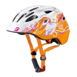 Casque Enfant CRATONI Akino - Orange Et Blanc