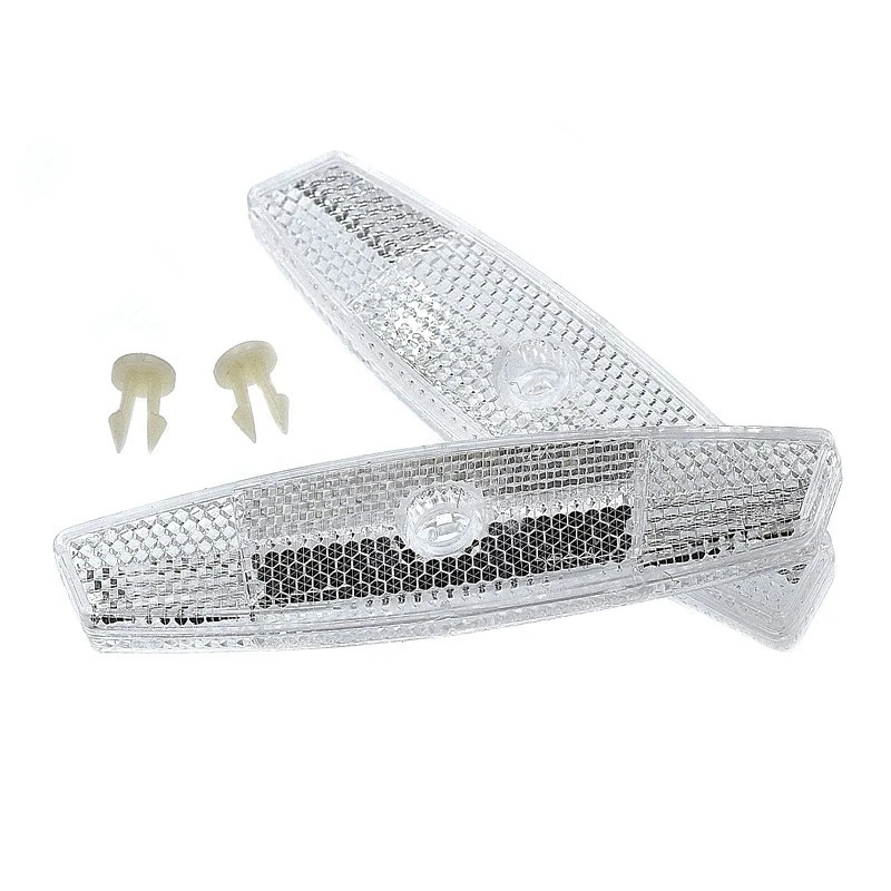 Catadioptres Blanc Pour Roue De Vélo 3 Catadioptres Blanc Pour Roue De Vélo – Image 3