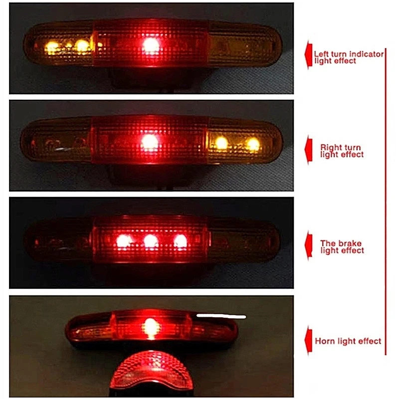 Clignotant Feu Stop Pour Vélo Avec Avertisseur Sonore 1 Clignotant Feu Stop Pour Vélo Avec Avertisseur Sonore