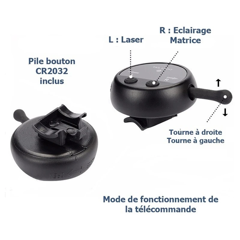 Clignotant Haute Luminosité Avec Télécommande Sans Fil Pour Vélo 5 Clignotant Haute Luminosité Avec Télécommande Sans Fil Pour Vélo – Image 5
