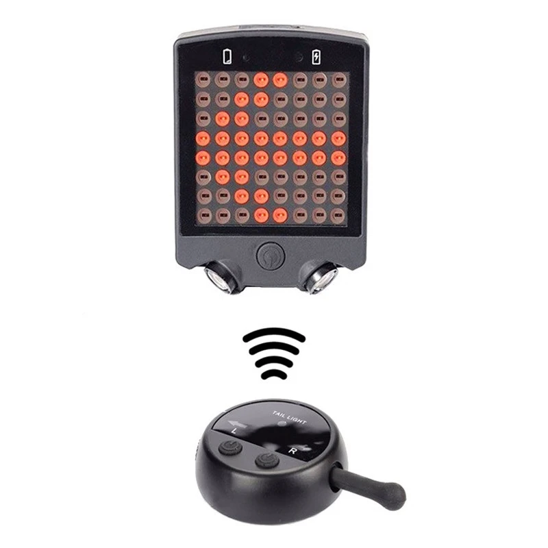 Clignotant Haute Luminosité Avec Télécommande Sans Fil Pour Vélo 1 Clignotant Haute Luminosité Avec Télécommande Sans Fil Pour Vélo