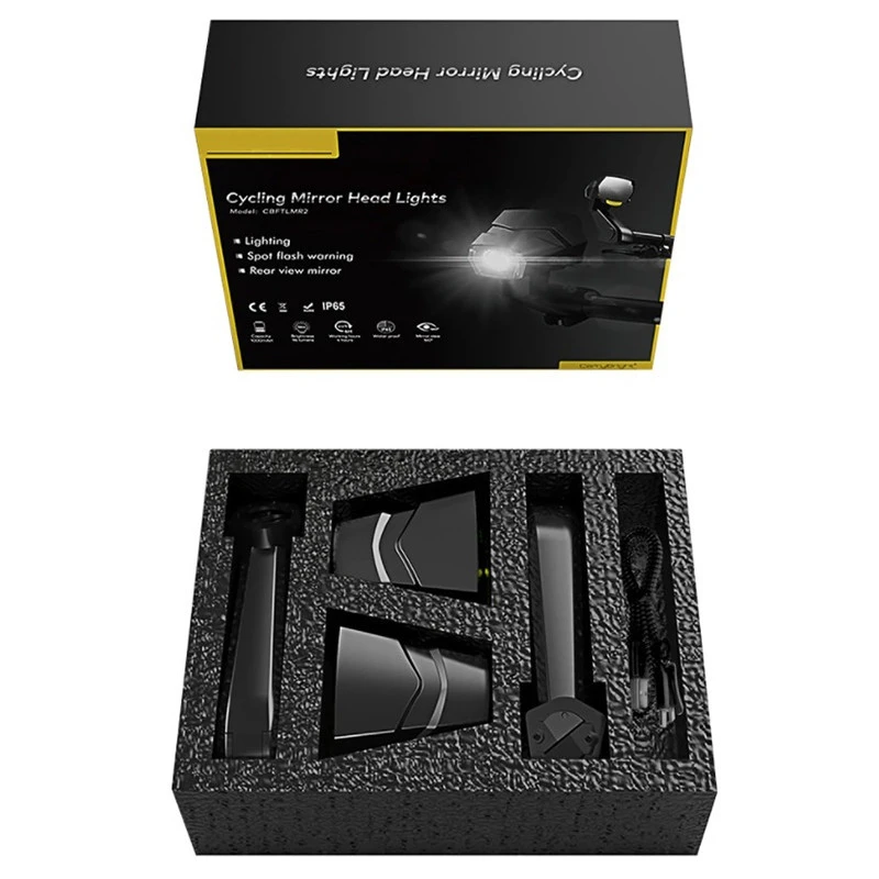 Clignotants à LED Avec Rétroviseurs Intégrés Pour Vélo 2 Clignotants à LED Avec Rétroviseurs Intégrés Pour Vélo – Image 2