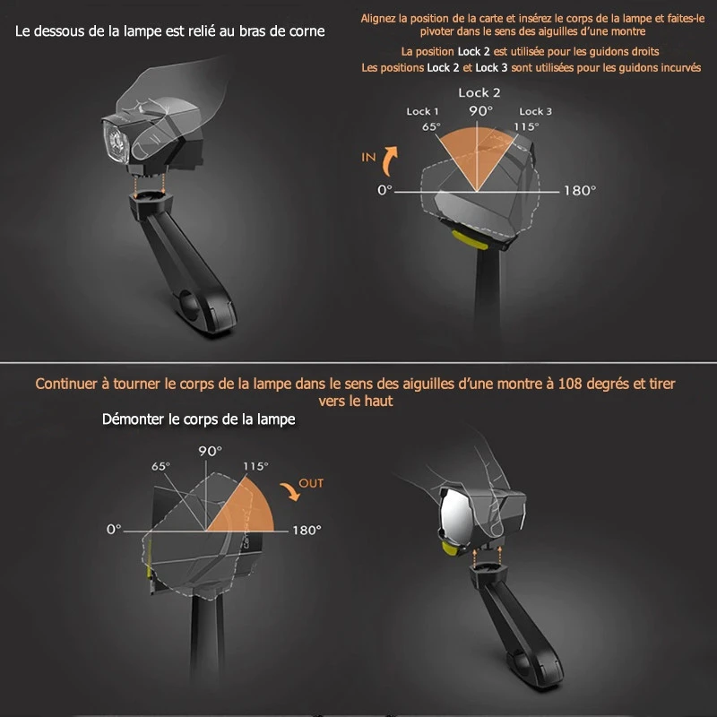 Clignotants à LED Avec Rétroviseurs Intégrés Pour Vélo 4 Clignotants à LED Avec Rétroviseurs Intégrés Pour Vélo – Image 4