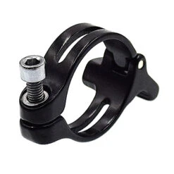 Collier Dérailleur Alu Avant Noir 31,8 Mm -Mon Univers Velo Magasin collier derailleur alu avant noir 318 mm 2
