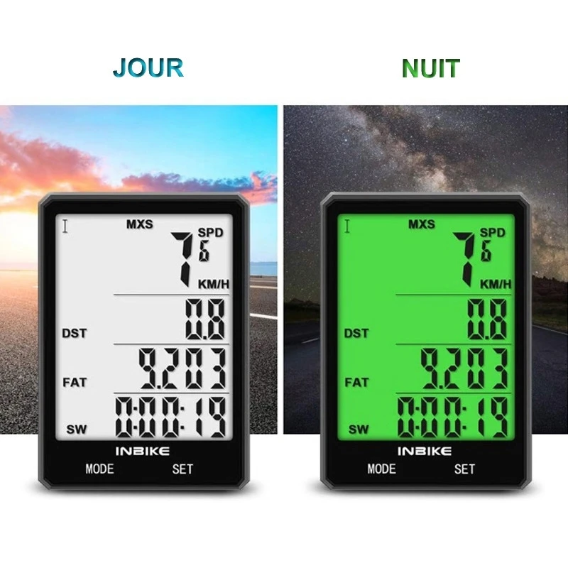 Compteur 22 Fonctions Sans Fil étanche Et Rétroéclairé Pour Vélo 2 Compteur 22 Fonctions Sans Fil étanche Et Rétroéclairé Pour Vélo – Image 2