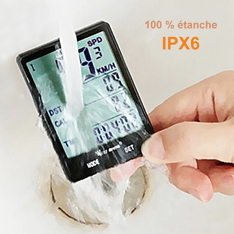Compteur 22 Fonctions Sans Fil étanche Et Rétroéclairé Pour Vélo 3 Compteur 22 Fonctions Sans Fil étanche Et Rétroéclairé Pour Vélo – Image 3