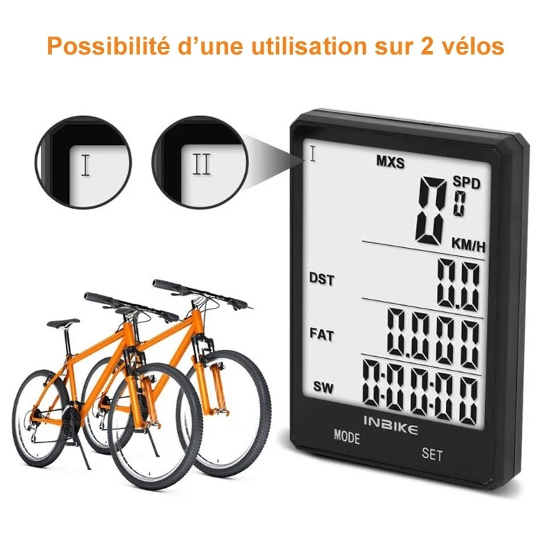 Compteur 22 Fonctions Sans Fil étanche Et Rétroéclairé Pour Vélo 5 Compteur 22 Fonctions Sans Fil étanche Et Rétroéclairé Pour Vélo – Image 5