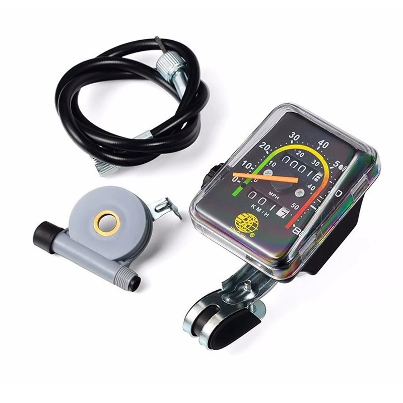 Compteur Vélo à Cable Mécanique Rectangulaire 1 Compteur Vélo à Cable Mécanique Rectangulaire