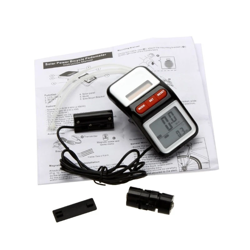 Compteur Vélo Multifonctions Avec Panneau Solaire 2 Compteur Vélo Multifonctions Avec Panneau Solaire – Image 2