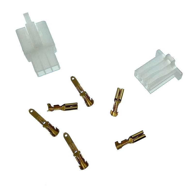 Connecteur Plastique 3 Fiches Male Et Femelle Avec Cosses 2 Connecteur Plastique 3 Fiches Male Et Femelle Avec Cosses – Image 2