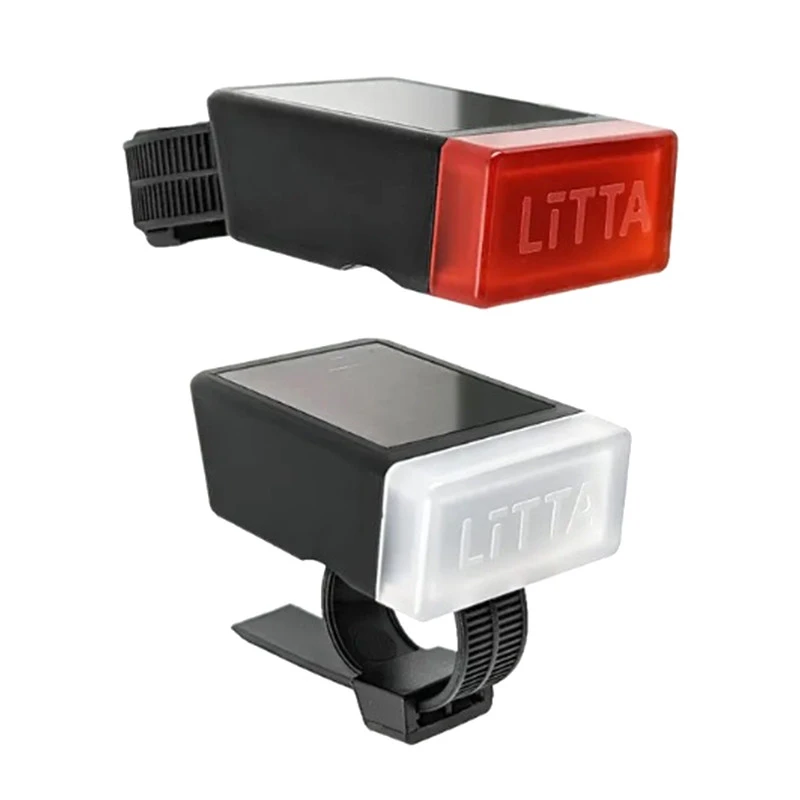 Eclairage Avant Et Arrière Solaire Pour Vélo LITTA 2 1 Eclairage Avant Et Arrière Solaire Pour Vélo LITTA 2