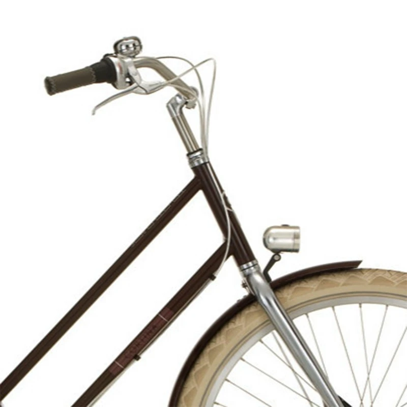 Eclairage Avant Rétro Chromé Sur Fourche De Vélo Néro 4 Eclairage Avant Rétro Chromé Sur Fourche De Vélo Néro – Image 4