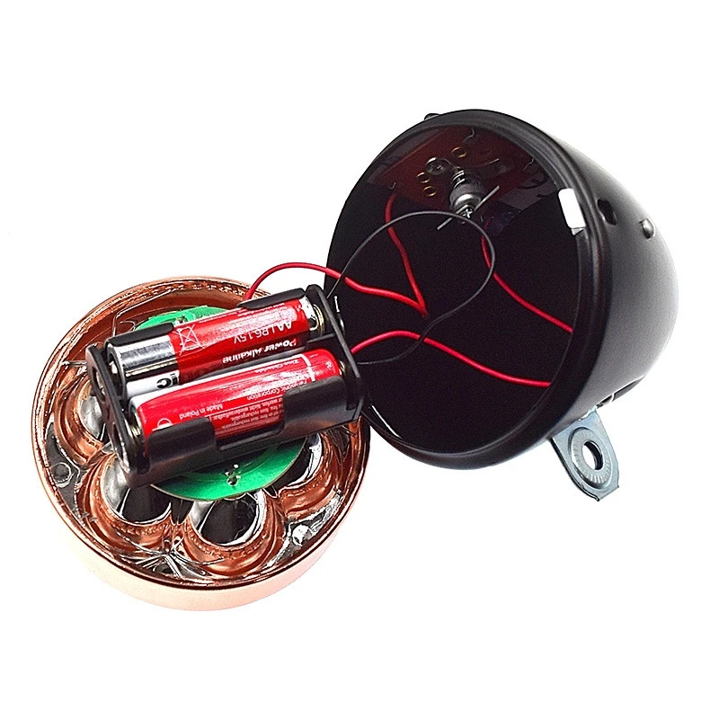 Eclairage Vélo Rétro à Pile Sur Fourche Noir Et Cuivre 4 Eclairage Vélo Rétro à Pile Sur Fourche Noir Et Cuivre – Image 4