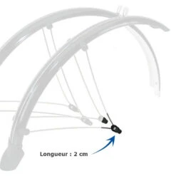 Messingschlager Embout De Tringle Ajustable Pour Garde Boue