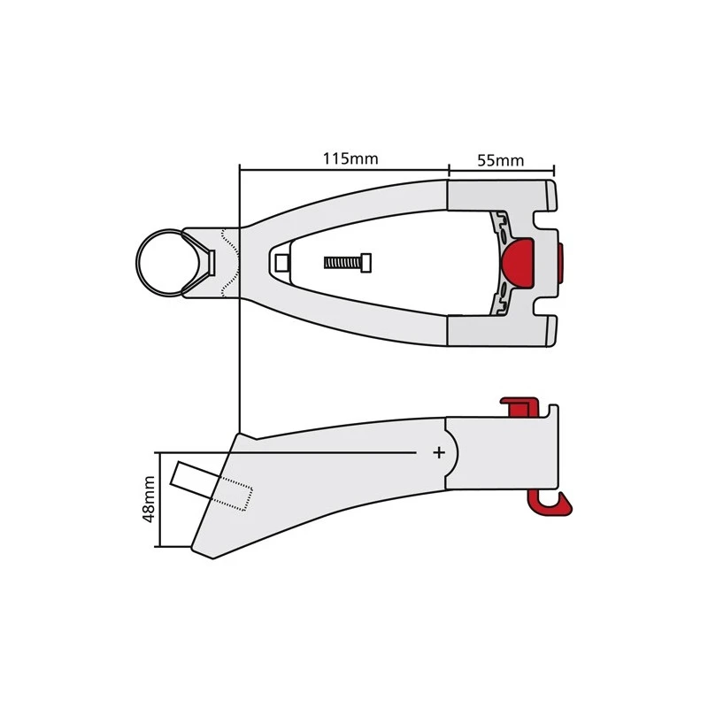 KLICKFIX Extender Avec Support Guidon 2 KLICKFIX Extender Avec Support Guidon – Image 2