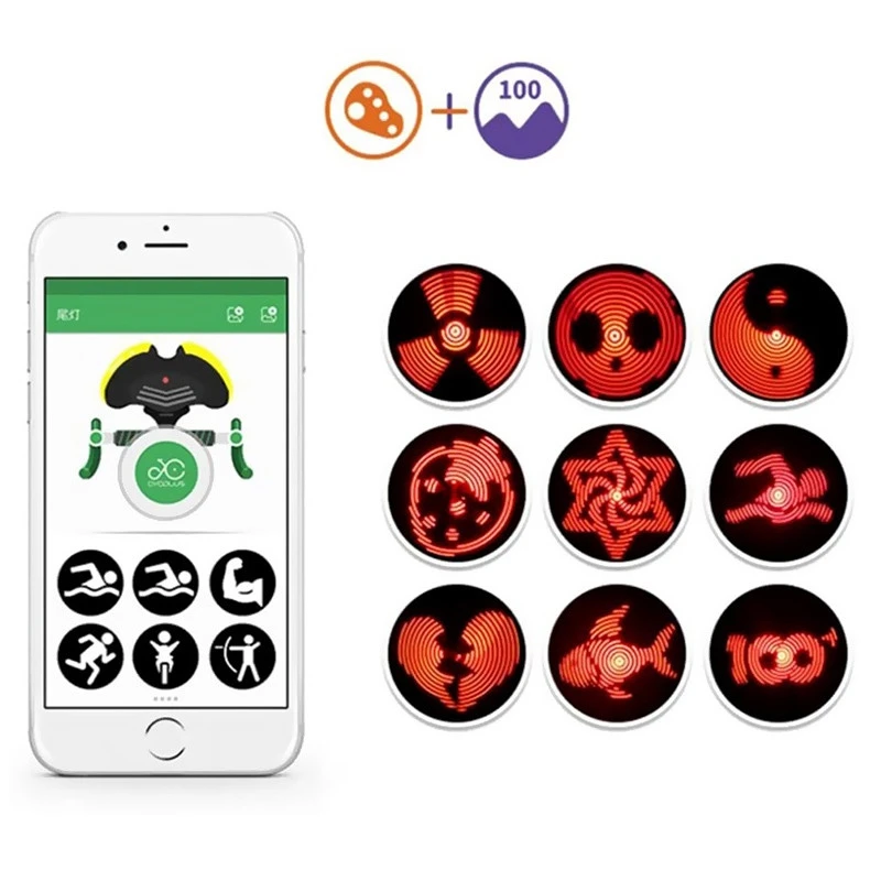 Feu Arrière De Vélo Intelligent à Friction Ventilé USB Et Bluetooth 5 Feu Arrière De Vélo Intelligent à Friction Ventilé USB Et Bluetooth – Image 5