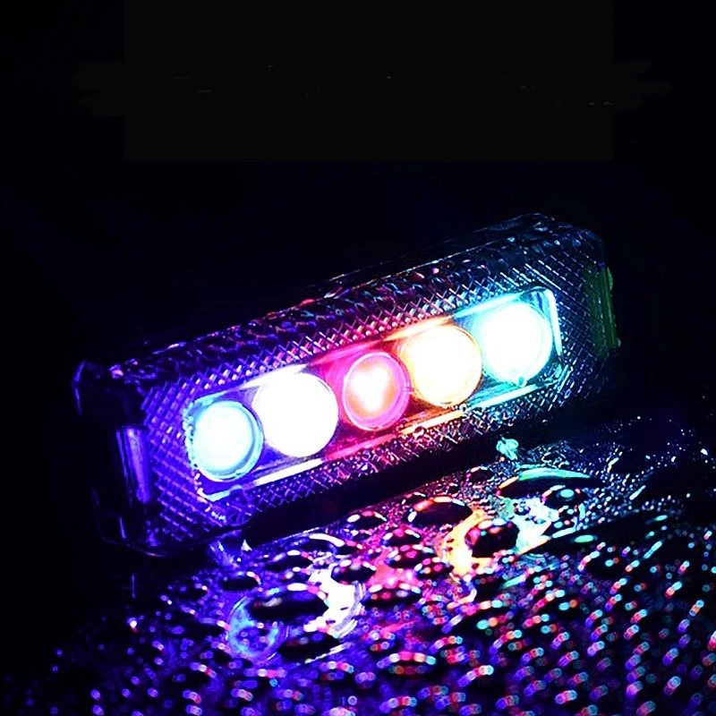 Feu Arrière Multicolore De Vélo à LED Rechargeable En USB 2 Feu Arrière Multicolore De Vélo à LED Rechargeable En USB – Image 2