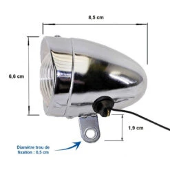 Feu Avant Dynamo Vintage Sur Fourche De Vélo 10 Feu Avant Dynamo Vintage Sur Fourche De Vélo -Mon Univers Velo Magasin feu avant dynamo vintage sur fourche de velo 4