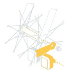 Feux Vélo Sans Piles Sur Moyeu 2 LEDs AMS Light Reelight -Mon Univers Velo Magasin feux velo sans piles sur moyeu 2 leds ams light reelight 2