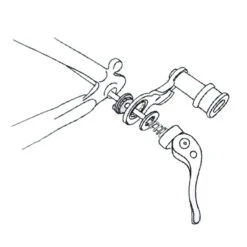 Fixation Remorque Vélo Mono Roue Weber Monoporter -Mon Univers Velo Magasin fixation remorque velo mono roue weber monoporter 2