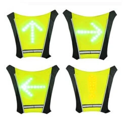 Gilet 48 LEDS Avec Indicateur De Direction Et Télécommande Sans Fil -Mon Univers Velo Magasin gilet 48 leds avec indicateur de direction et telecommande sans fil 2