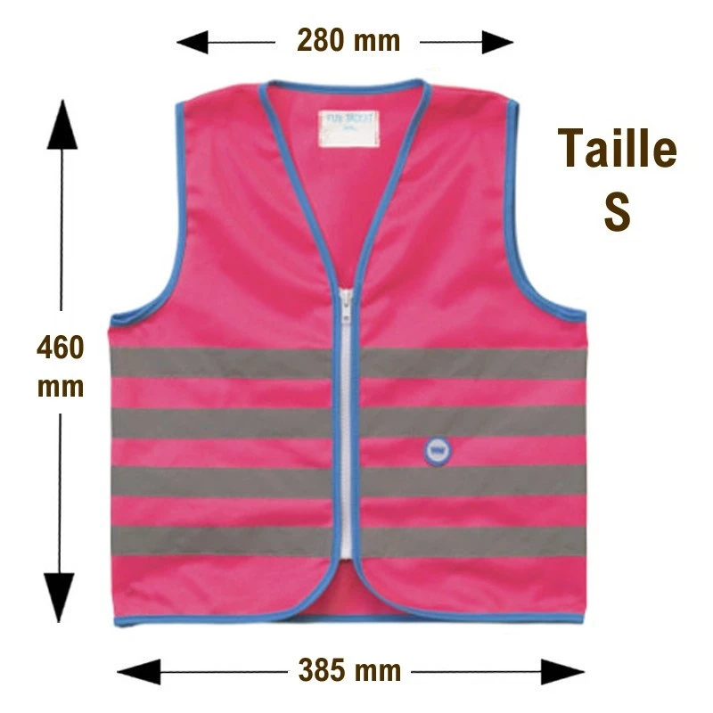 Gilet De Sécurité Enfant à Vélo Haute Visibilité Rose Wowow 3 Gilet De Sécurité Enfant à Vélo Haute Visibilité Rose Wowow – Image 3