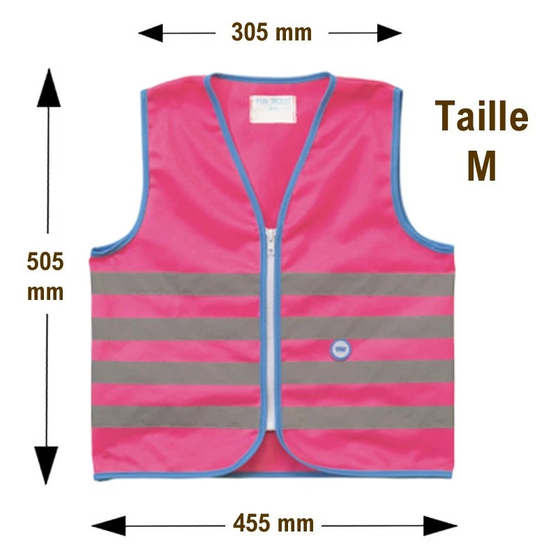 Gilet De Sécurité Enfant à Vélo Haute Visibilité Rose Wowow 4 Gilet De Sécurité Enfant à Vélo Haute Visibilité Rose Wowow – Image 4