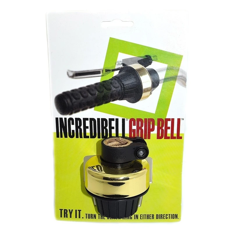 Grip Bell Gold : Sonnette Poignée Tournante 1 Grip Bell Gold : Sonnette Poignée Tournante