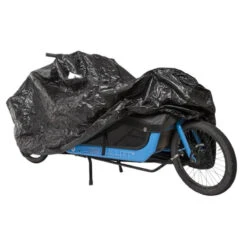 M-Wave Housse De Protection Pour Vélo CARGO Noir (290x120x70cm) -Mon Univers Velo Magasin housse de protection pour velo cargo noir 290x120x70cm 2