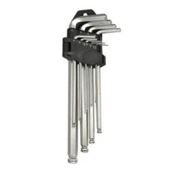 Silverline Jeu De 9 Clés Allen à Tête Sphérique Pour Vélo