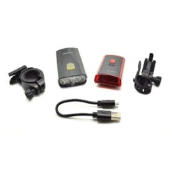 Kit éclairage Vélo Avant/arrière Rechargeable Sur Port USB -Mon Univers Velo Magasin kit eclairage velo avant arriere rechargeable sur port usb 4